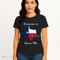 Someone In Texas Loves Me Travel Cute State Logo Women's T-Shirt thumb 4