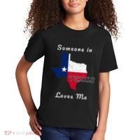 Someone In Texas Loves Me Travel Cute State Logo Kids T-Shirt thumb 2
