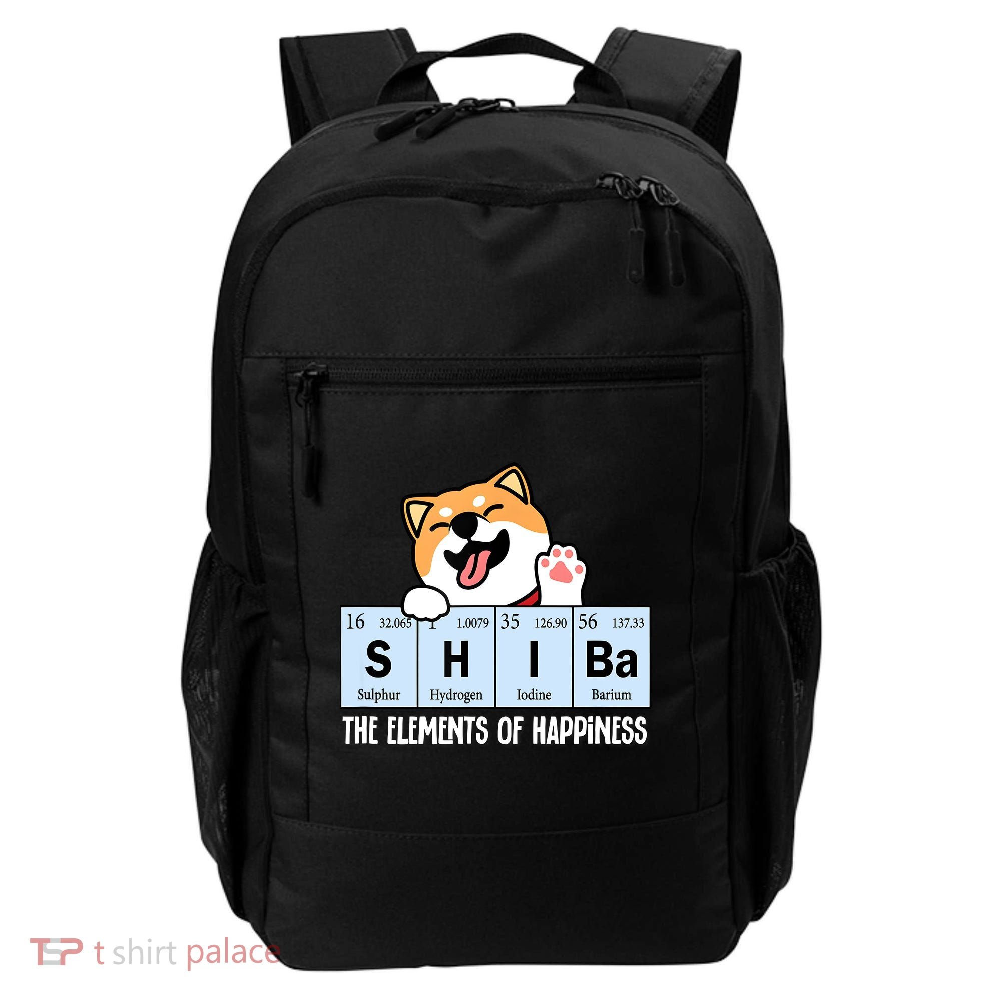 Shiba Inu Table Of Elements Happiness Shiba Inu Gift Backpack