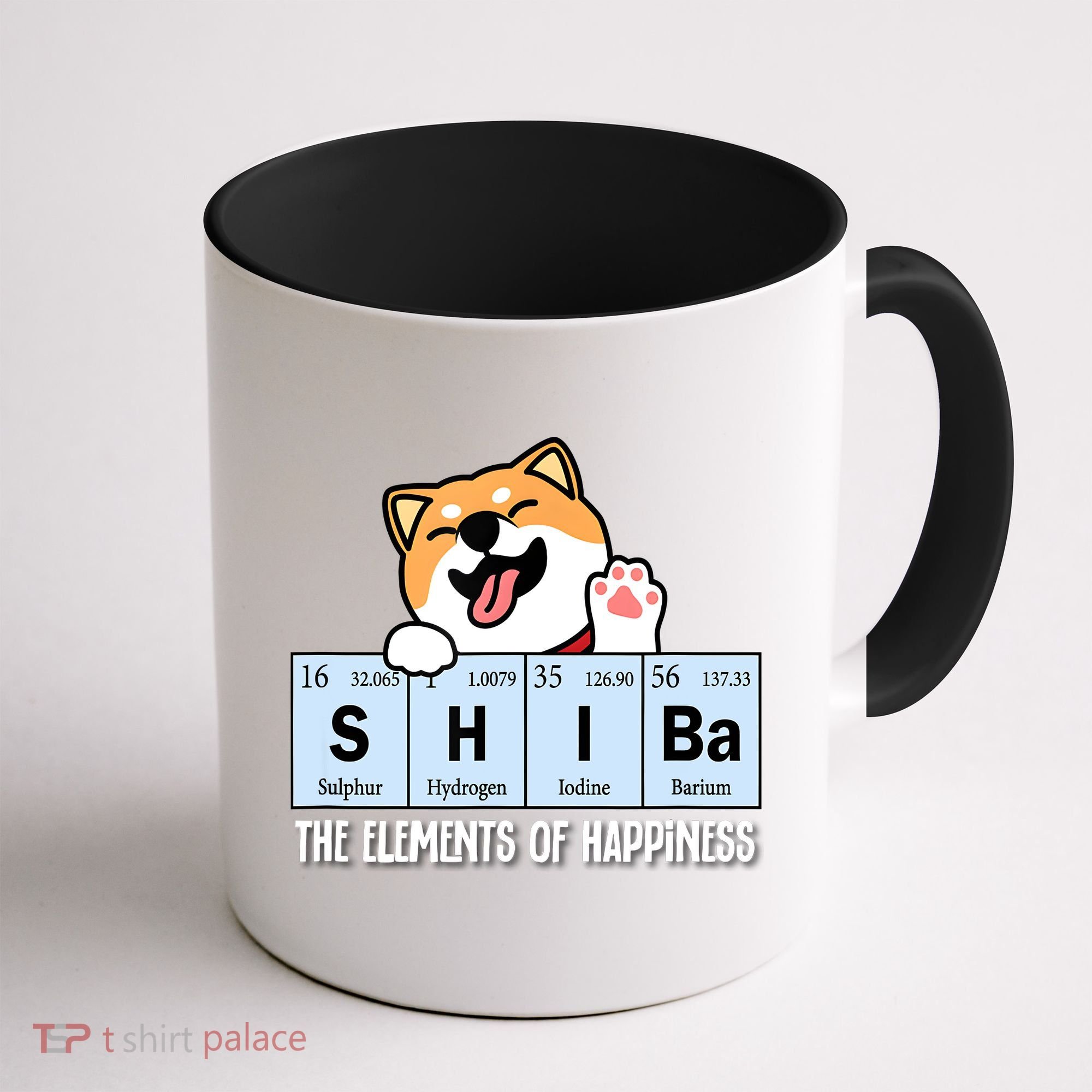 Shiba Inu Table Of Elements Happiness Shiba Inu Gift Coffee Mug