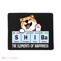Shiba Inu Table Of Elements Happiness Shiba Inu Gift Mousepad thumb 0