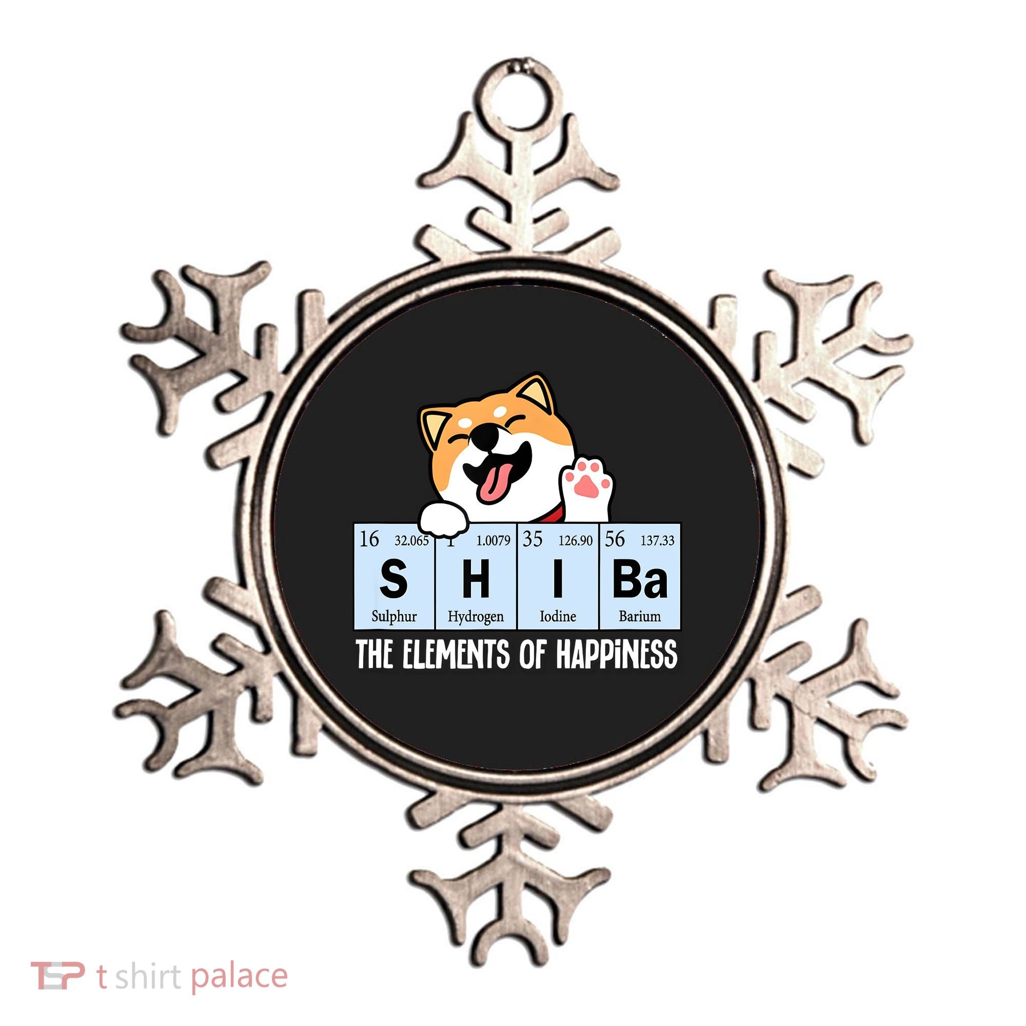 Shiba Inu Table Of Elements Happiness Shiba Inu Gift Ornament