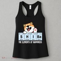 Shiba Inu Table Of Elements Happiness Shiba Inu Gift Women's Tank Top thumb 3