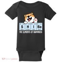 Shiba Inu Table Of Elements Happiness Shiba Inu Gift Baby Bodysuit thumb 0
