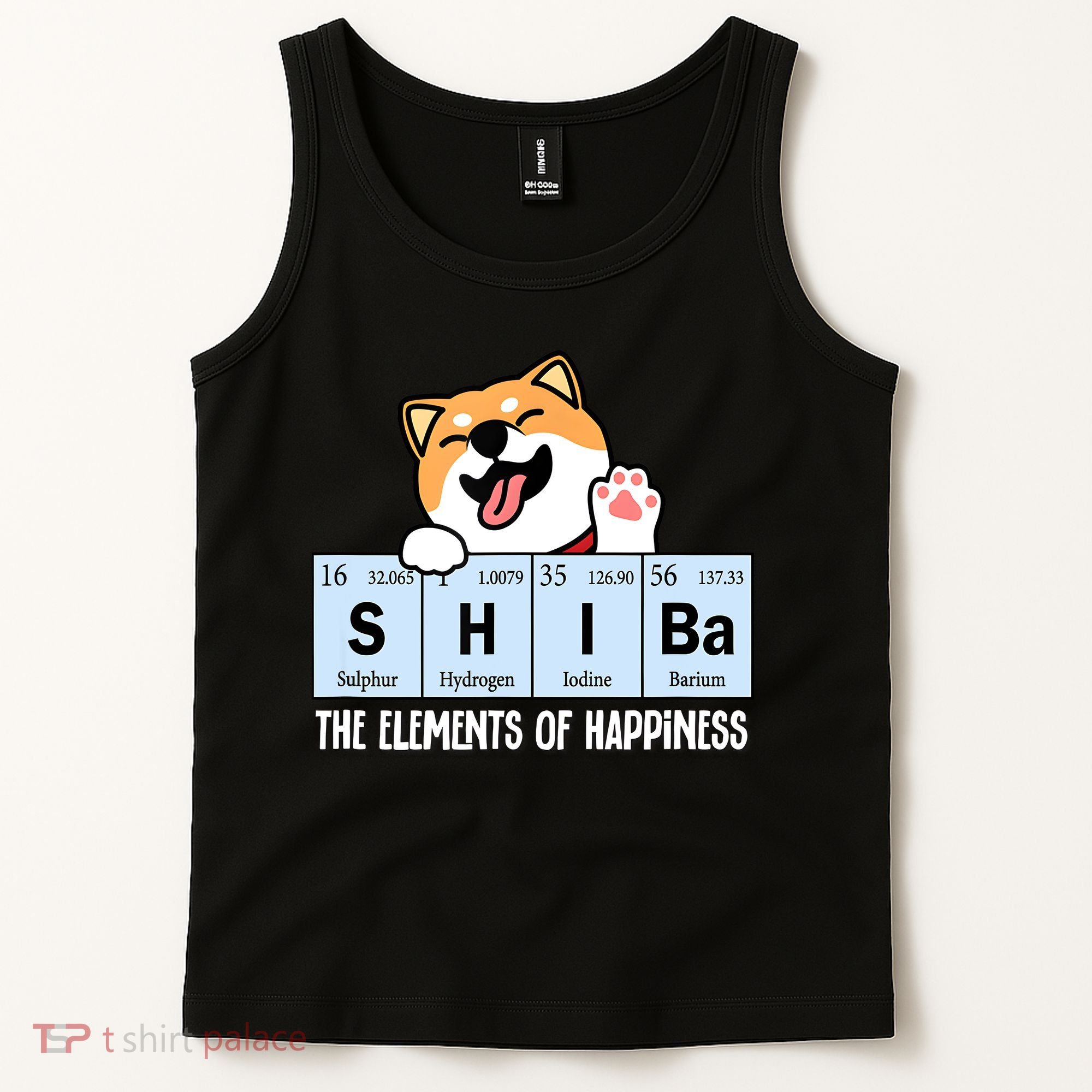 Shiba Inu Table Of Elements Happiness Shiba Inu Gift Tank Top