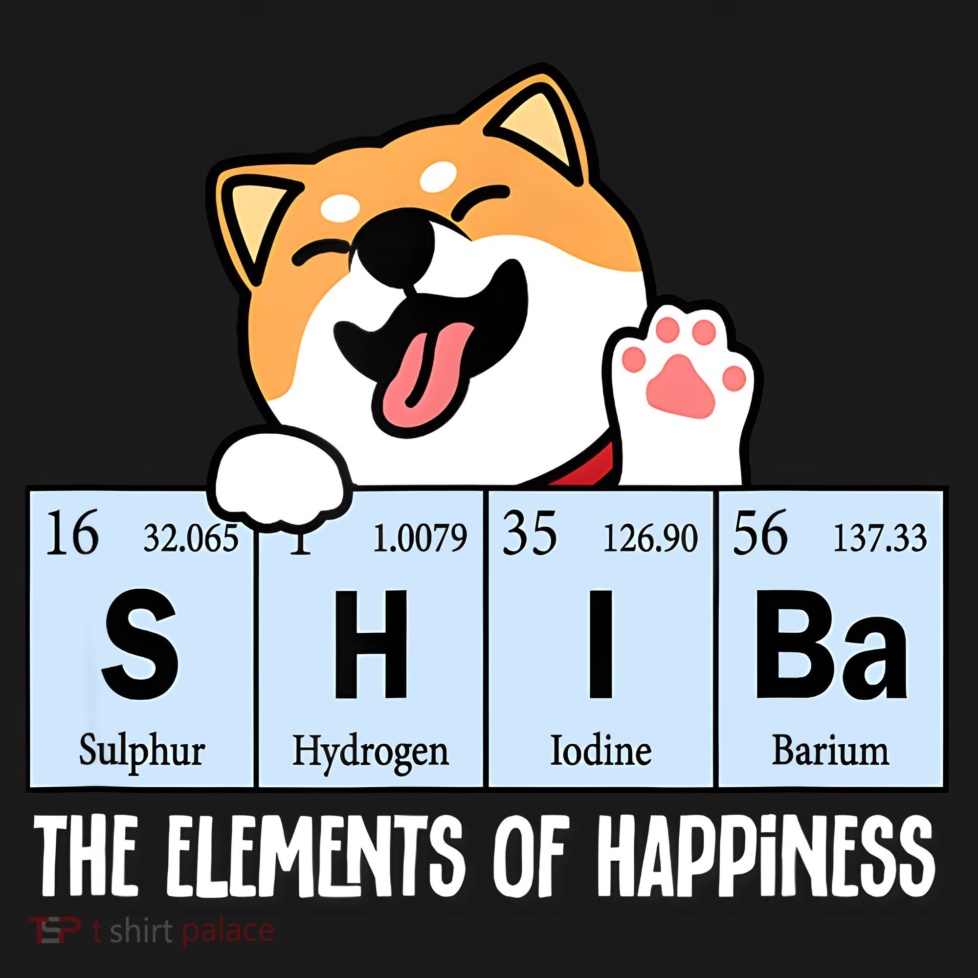 Shiba Inu Table Of Elements Happiness Shiba Inu Gift Visor