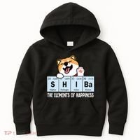 Shiba Inu Table Of Elements Happiness Shiba Inu Gift Kids Hoodie thumb 0
