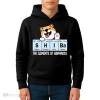 Shiba Inu Table Of Elements Happiness Shiba Inu Gift Kids Hoodie thumb 4