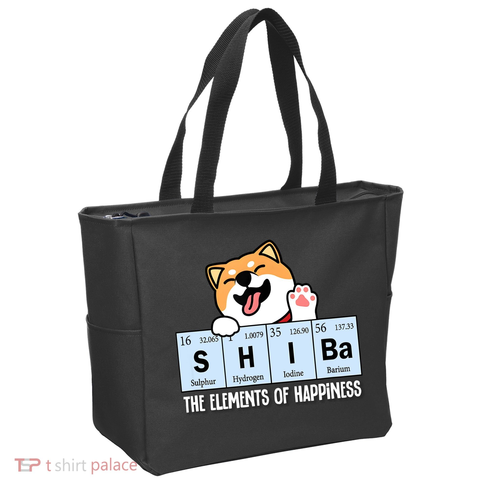 Shiba Inu Table Of Elements Happiness Shiba Inu Gift Tote Bag