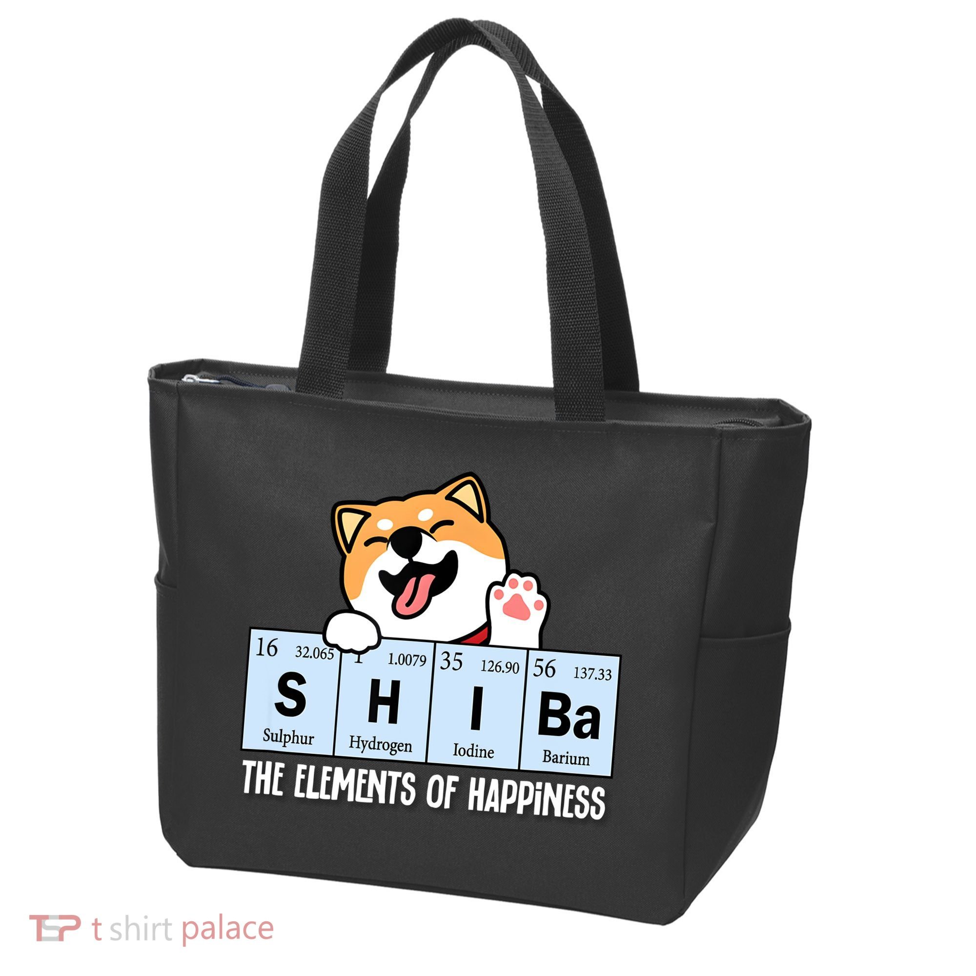 Shiba Inu Table Of Elements Happiness Shiba Inu Gift Tote Bag