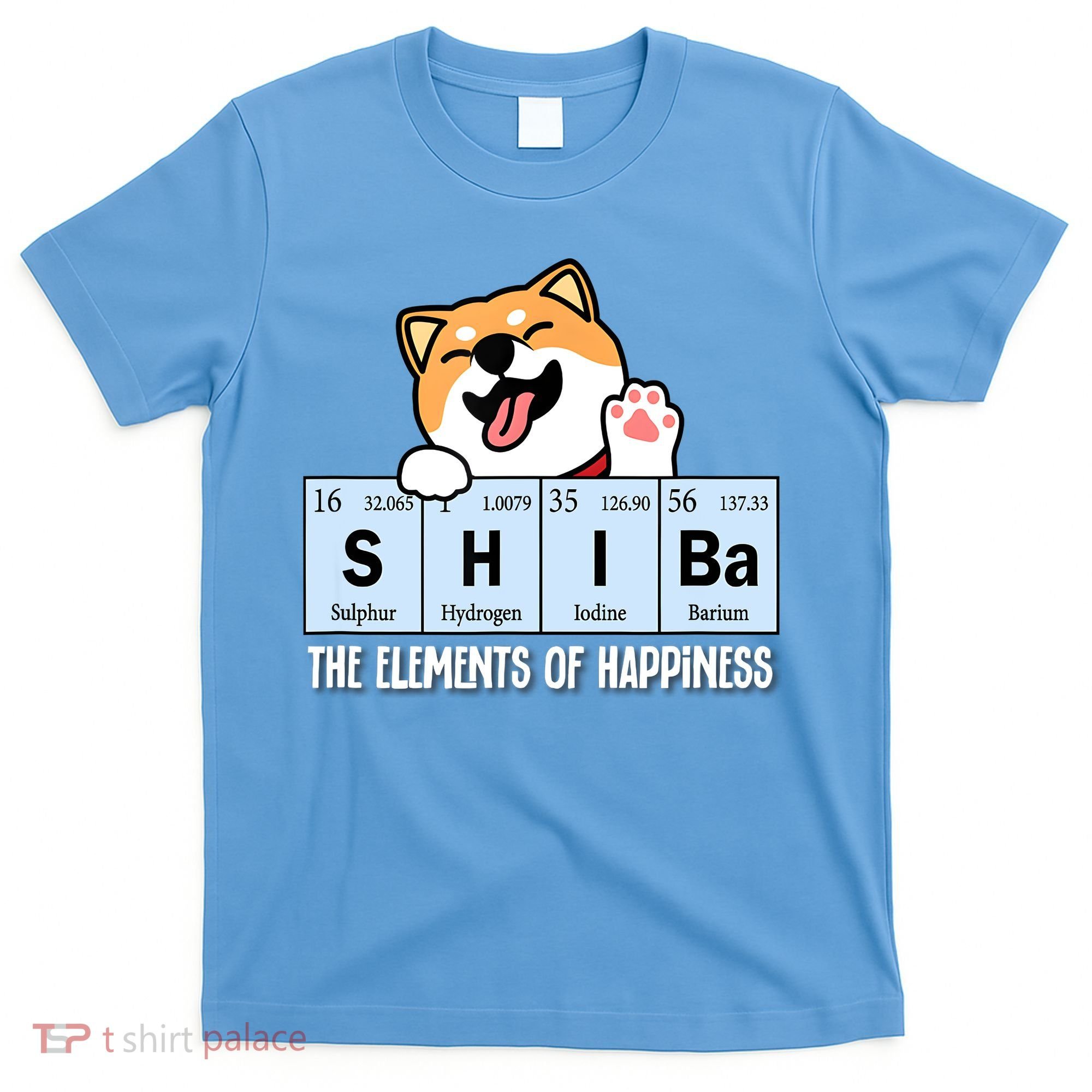 Shiba Inu Table Of Elements Happiness Shiba Inu Gift T-Shirt