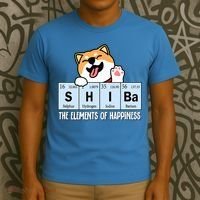 Shiba Inu Table Of Elements Happiness Shiba Inu Gift T-Shirt thumb 3