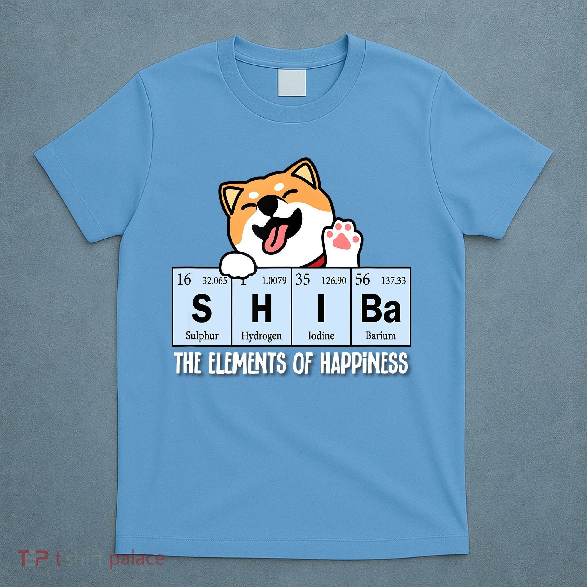 Shiba Inu Table Of Elements Happiness Shiba Inu Gift T-Shirt