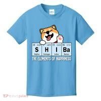 Shiba Inu Table Of Elements Happiness Shiba Inu Gift Kids T-Shirt thumb 0