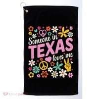 Someone In Texas Loves Me Golf Towel thumb 0