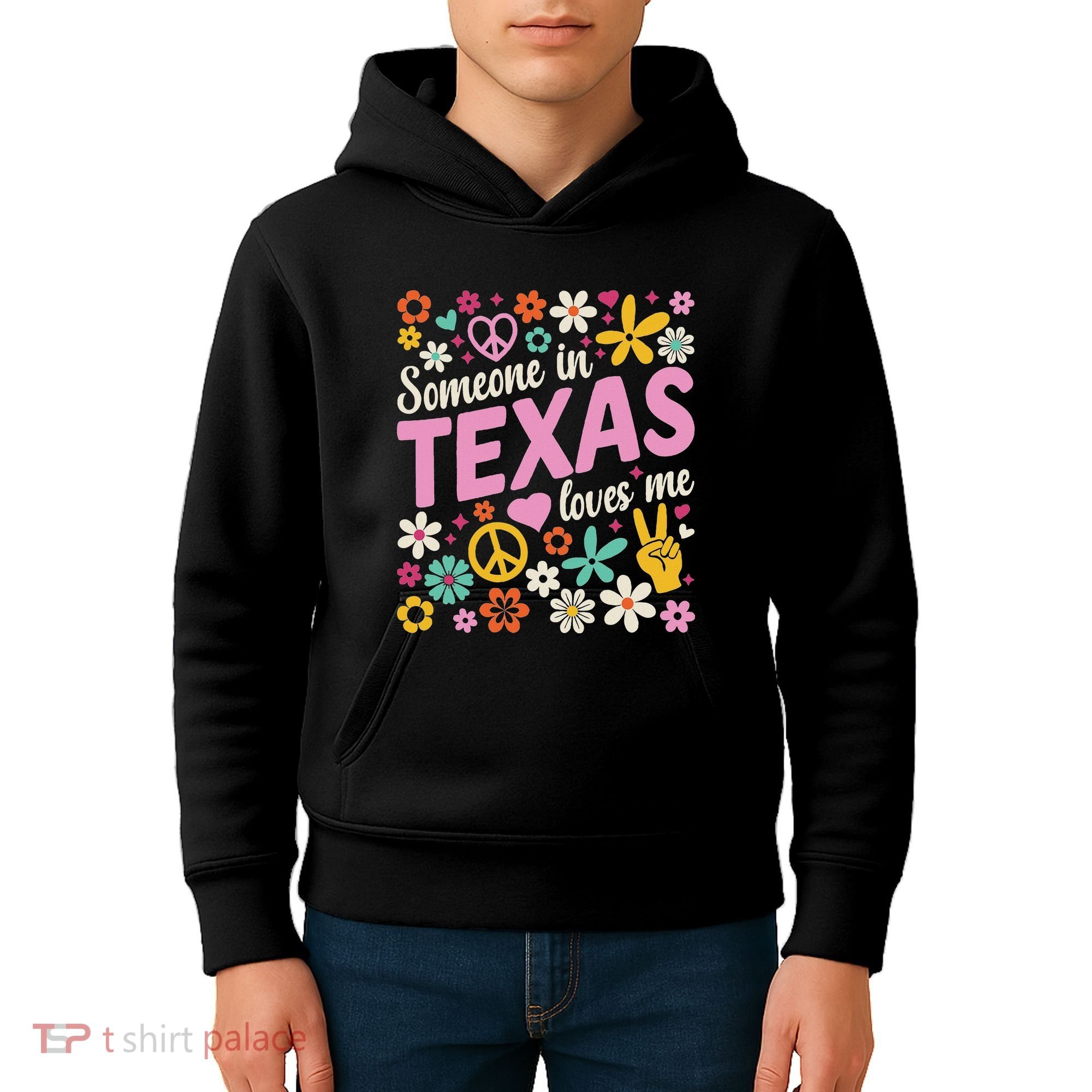 Someone In Texas Loves Me Kids Hoodie