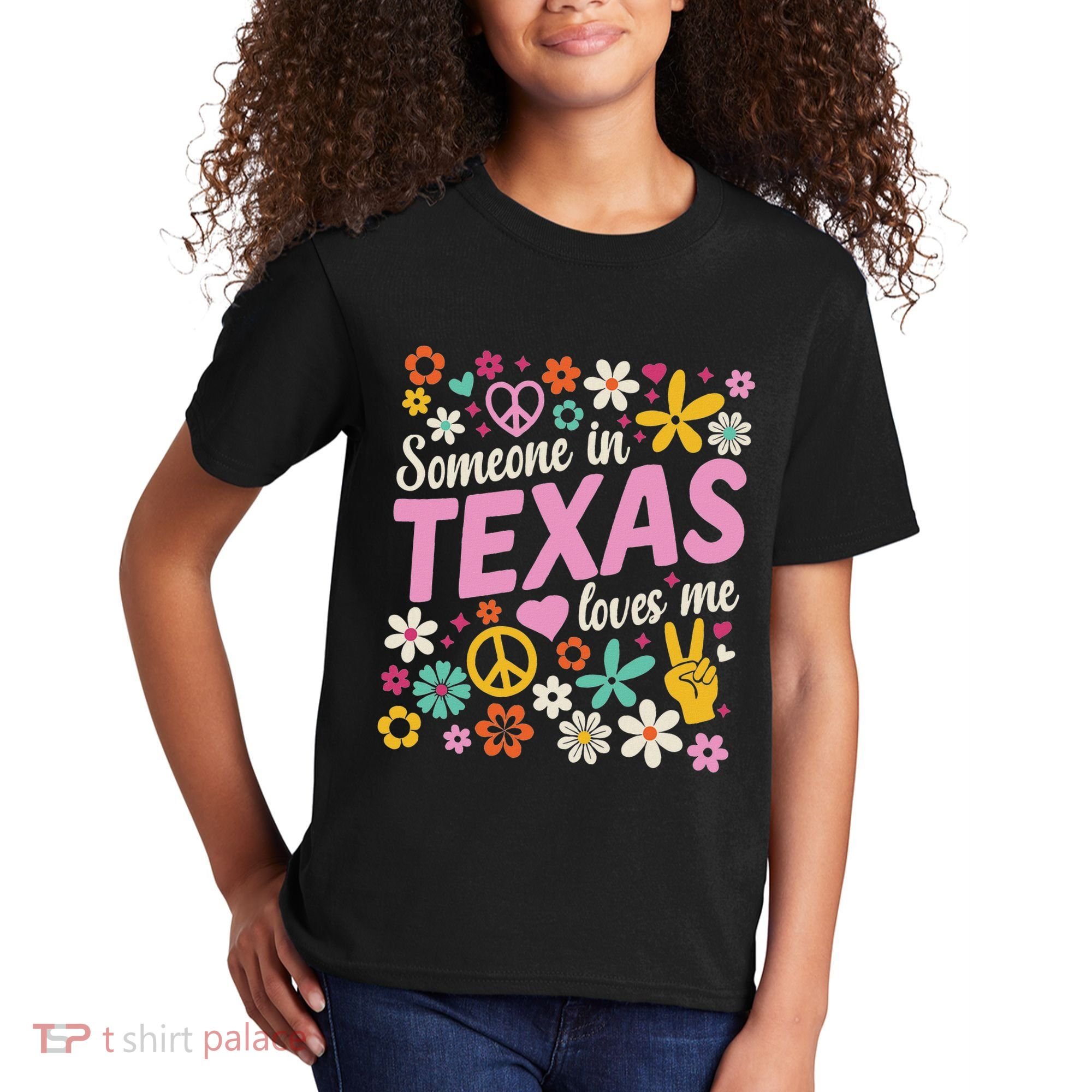 Someone In Texas Loves Me Kids T-Shirt