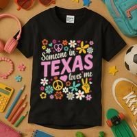 Someone In Texas Loves Me Kids T-Shirt thumb 3
