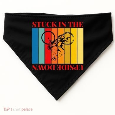 Stuck In The Upside Down USA-Made Doggie Bandana