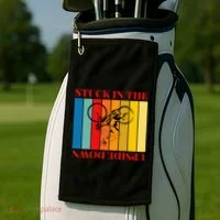 Stuck In The Upside Down Golf Towel thumb 2