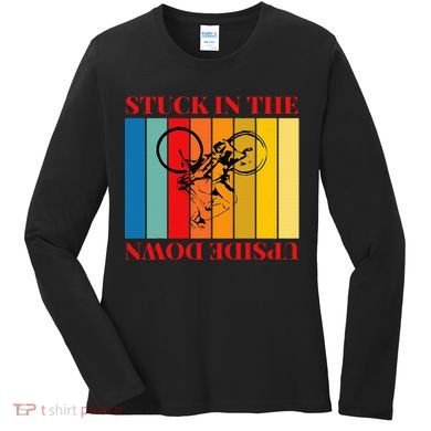 Stuck In The Upside Down Women's Long Sleeve Shirt