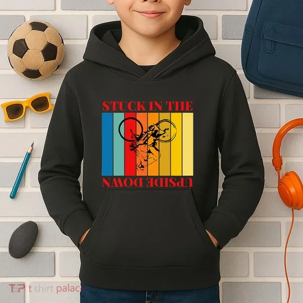 Stuck In The Upside Down Kids Hoodie