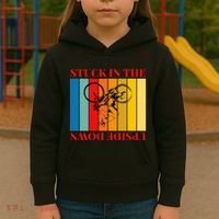 Stuck In The Upside Down Kids Hoodie thumb 3