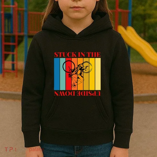 Stuck In The Upside Down Kids Hoodie