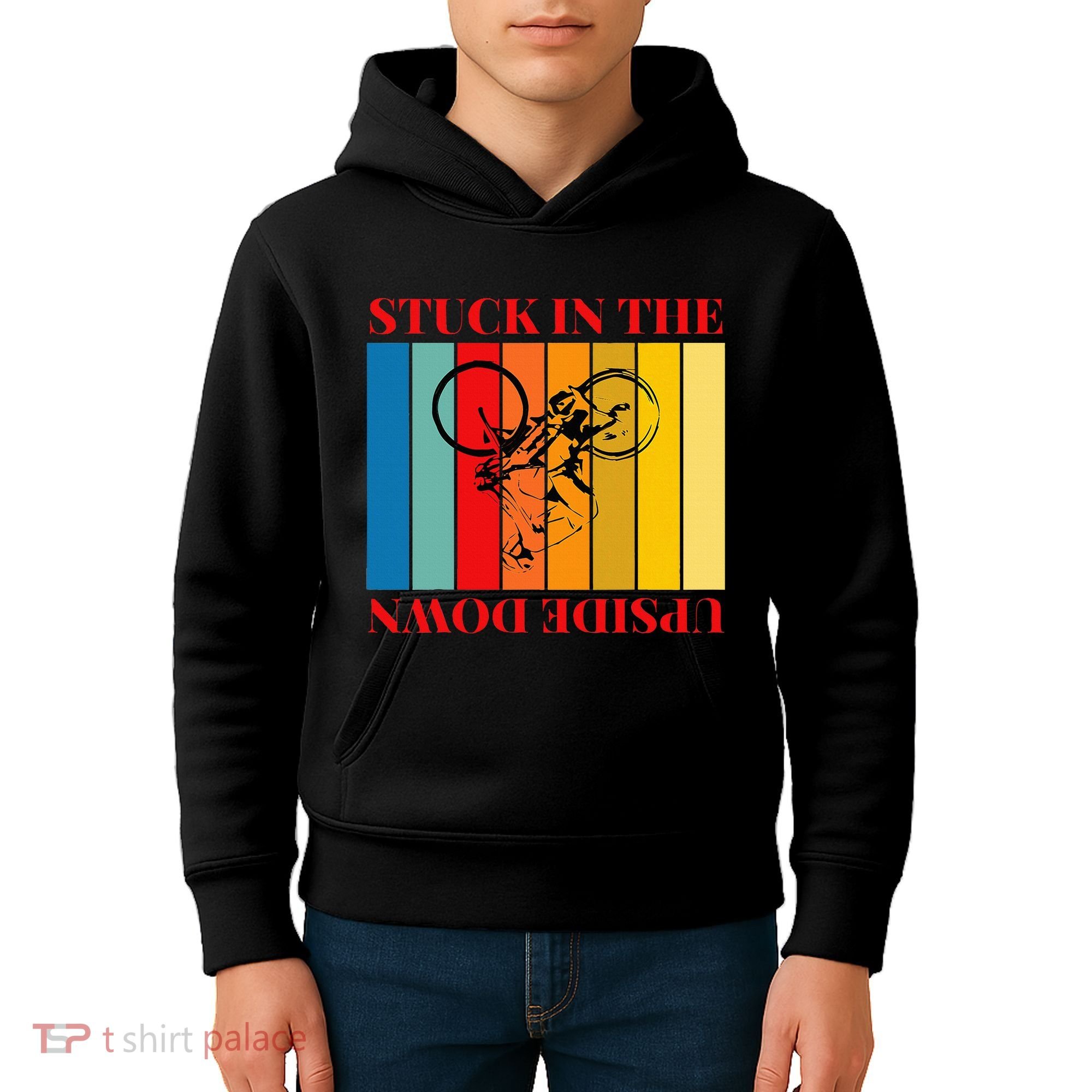 Stuck In The Upside Down Kids Hoodie