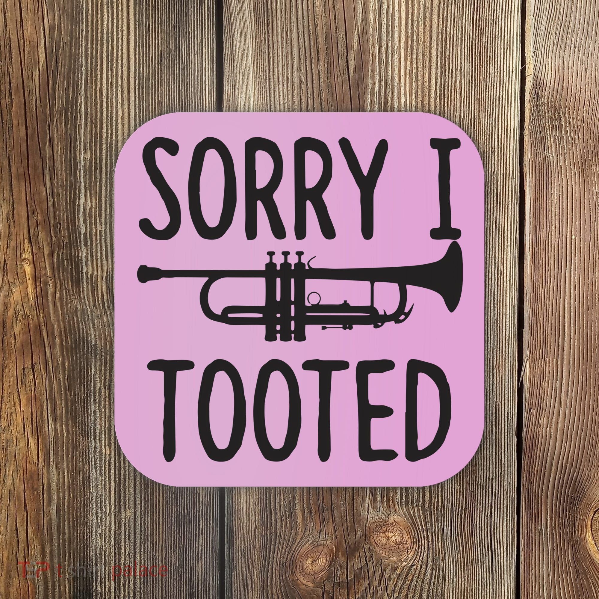 Sorry I Tooted Trumpet For Trumpet Player Coaster