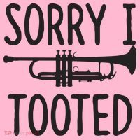 Sorry I Tooted Trumpet For Trumpet Player Coaster thumb 2