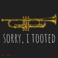 Sorry I Tooted Funny Jazz Trumpet Player Women's Sweatshirt thumb 2