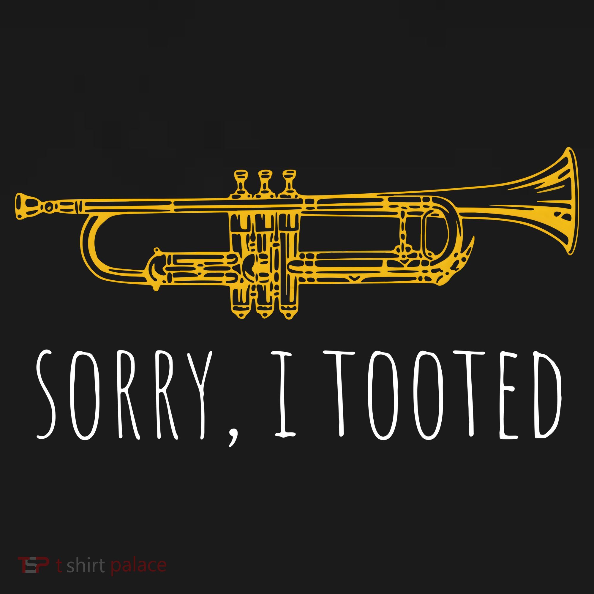 Sorry I Tooted Funny Jazz Trumpet Player Coaster