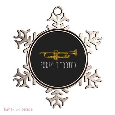 Sorry I Tooted Funny Jazz Trumpet Player Ornament