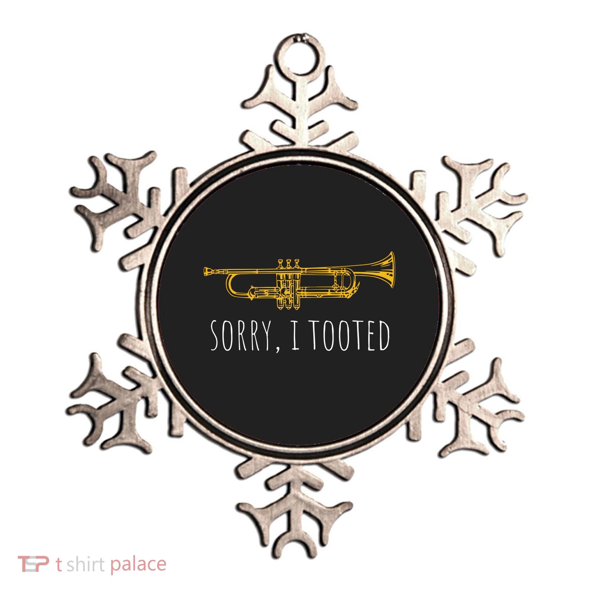 Sorry I Tooted Funny Jazz Trumpet Player Ornament