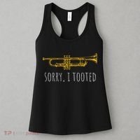 Sorry I Tooted Funny Jazz Trumpet Player Women's Tank Top thumb 3