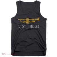 Sorry I Tooted Funny Jazz Trumpet Player Tank Top thumb 0