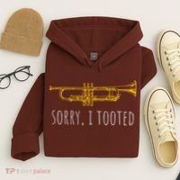 Sorry I Tooted Funny Jazz Trumpet Player Hoodie thumb 4