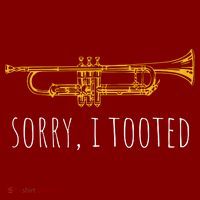 Sorry I Tooted Funny Jazz Trumpet Player Beanie thumb 2