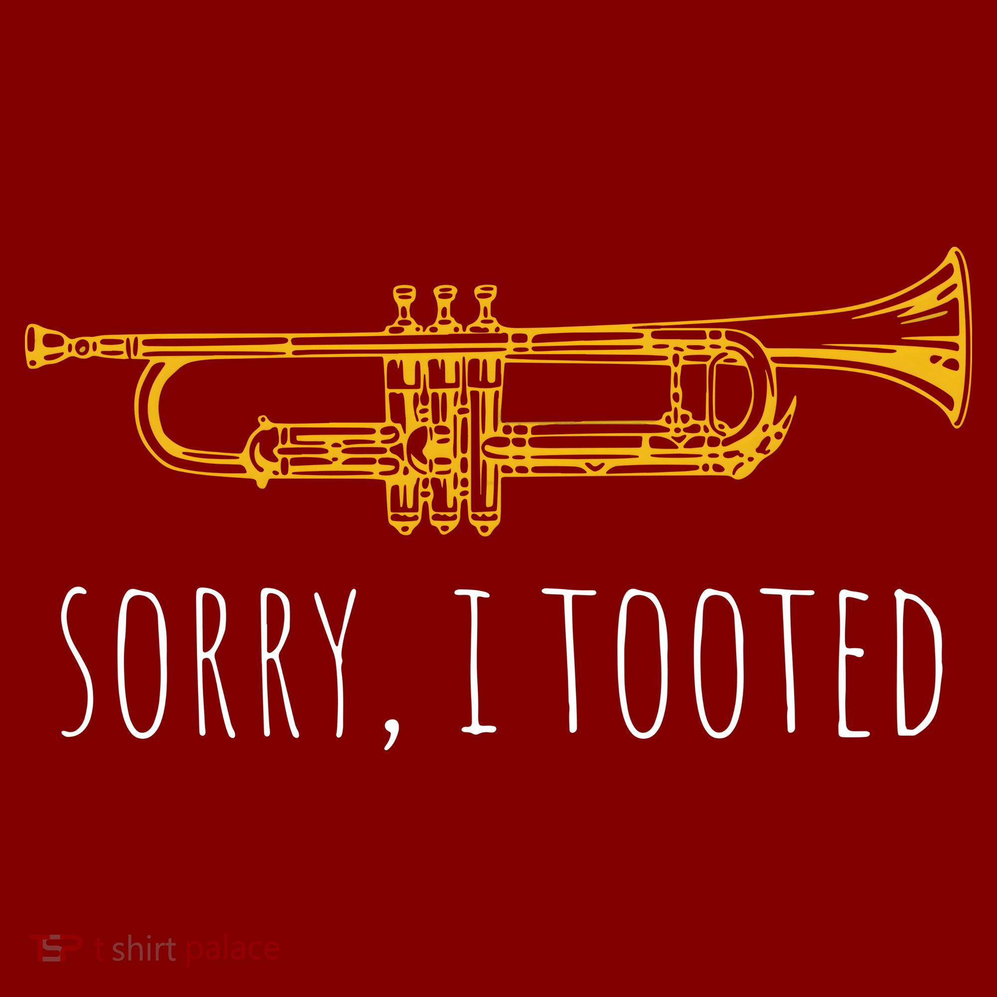 Sorry I Tooted Funny Jazz Trumpet Player Baby Bodysuit