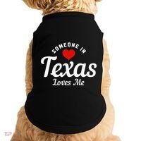 Someone In Texas Loves Me Funny Cute Doggie Tank thumb 0