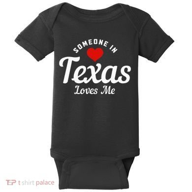 Someone In Texas Loves Me Funny Cute Baby Bodysuit