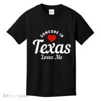 Someone In Texas Loves Me Funny Cute Kids T-Shirt thumb 0