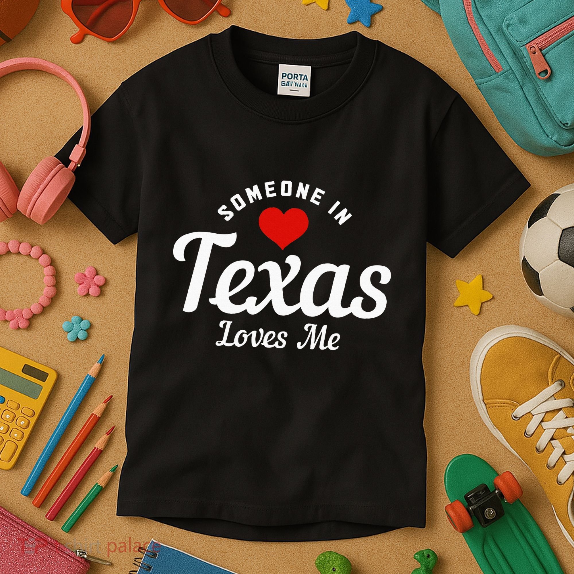 Someone In Texas Loves Me Funny Cute Kids T-Shirt