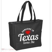 Someone In Texas Loves Me Funny Cute Tote Bag thumb 2