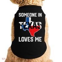 Someone In Texas Loves Me Cool Distressed Doggie Tank thumb 0