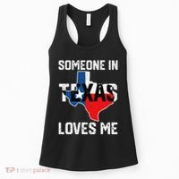 Someone In Texas Loves Me Cool Distressed Women's Tank Top thumb 0