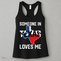 Someone In Texas Loves Me Cool Distressed Women's Tank Top thumb 3