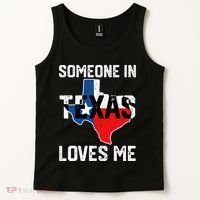 Someone In Texas Loves Me Cool Distressed Tank Top thumb 2