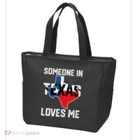 Someone In Texas Loves Me Cool Distressed Tote Bag thumb 3
